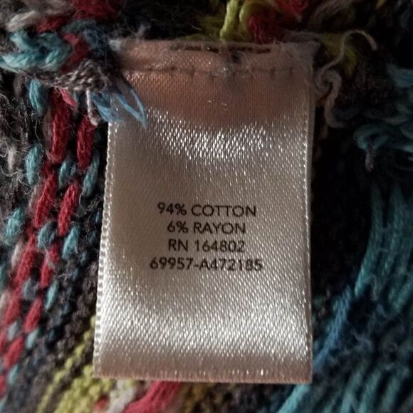 Christopher and Banks Gray Multi Color Ski Like Cardigan size XL - Picture 4 of 13